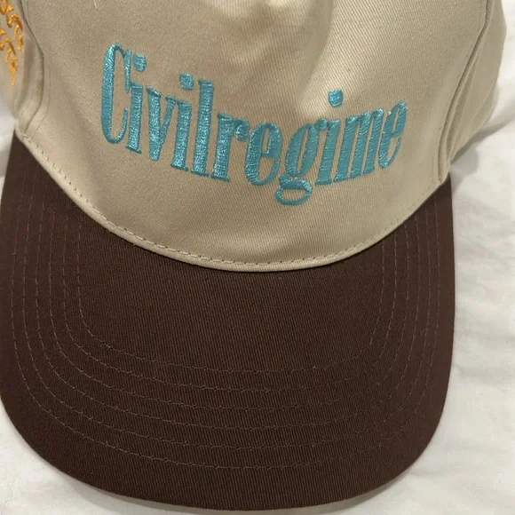 Civil Regime Rebel Youth Strap Back khaki hat, men